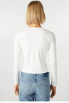 Slim Rib Tee ~ White