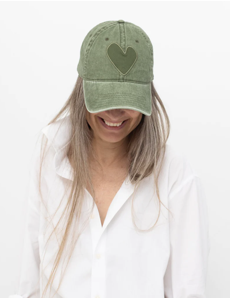 KR Imperfect Heart Hat ~ Green