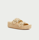 Theo Natural Straw Footbed Sandal