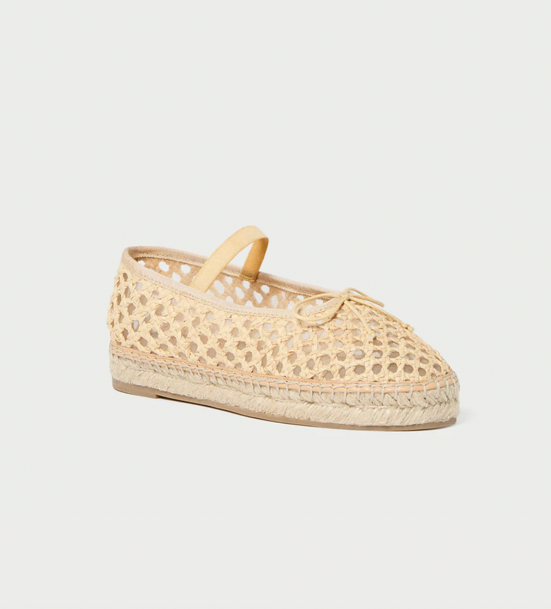 Kayla Natural Raffia Ballet Espadrille