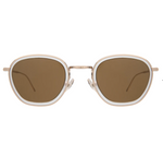 Prince Tate Sunglasses ~ Matte Clear/Brown/Gold