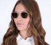 Prince Tate Sunglasses ~ Matte Clear/Brown/Gold