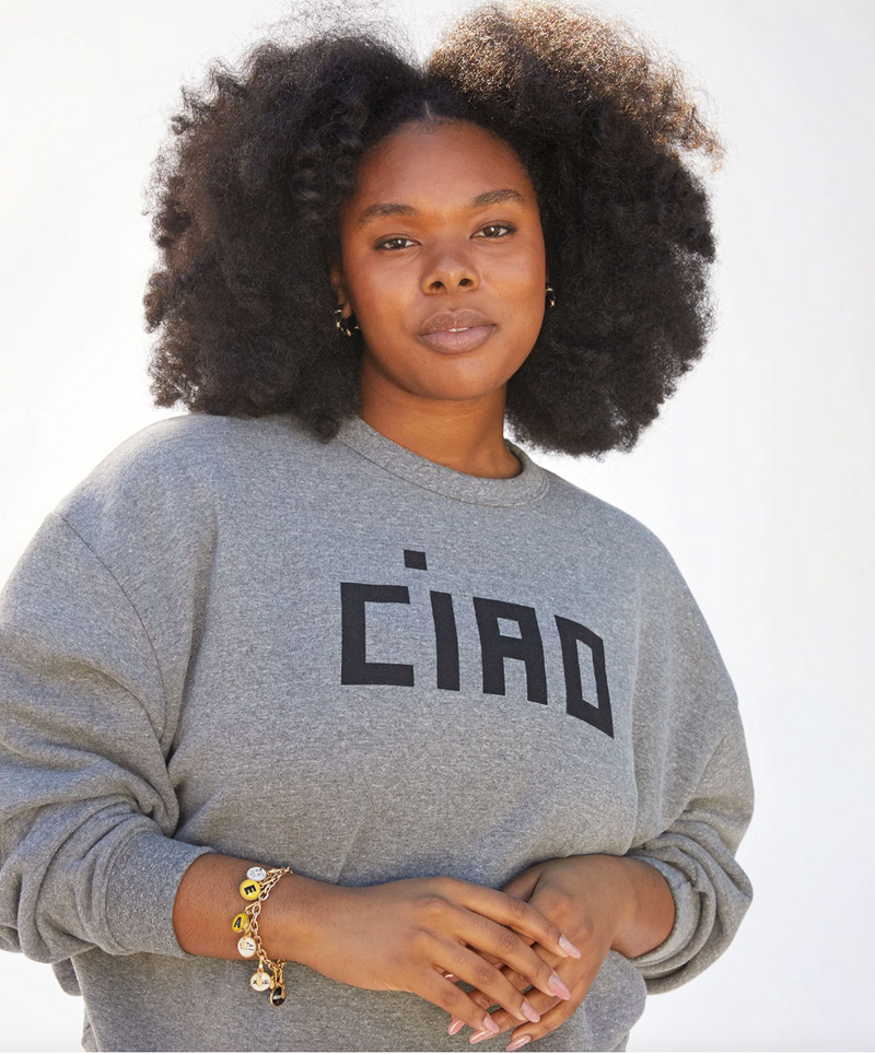 Oversized Ciao Sweatshirt~ Grey