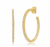 Pave CZ Hoops