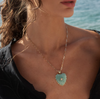 Malene Amazonite Paperclip Necklace