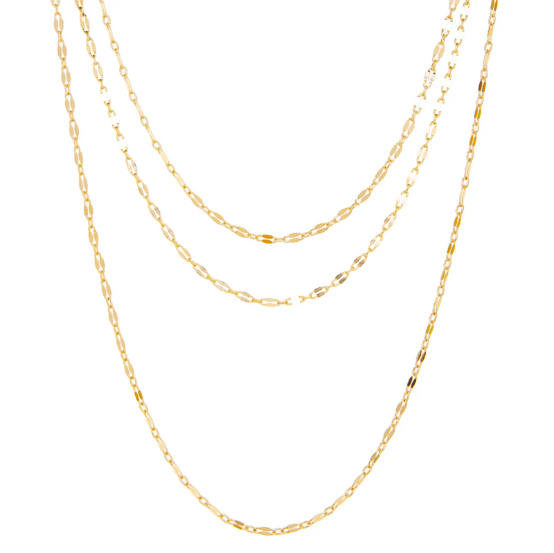 Triple Layered Delicate Sequin Necklace