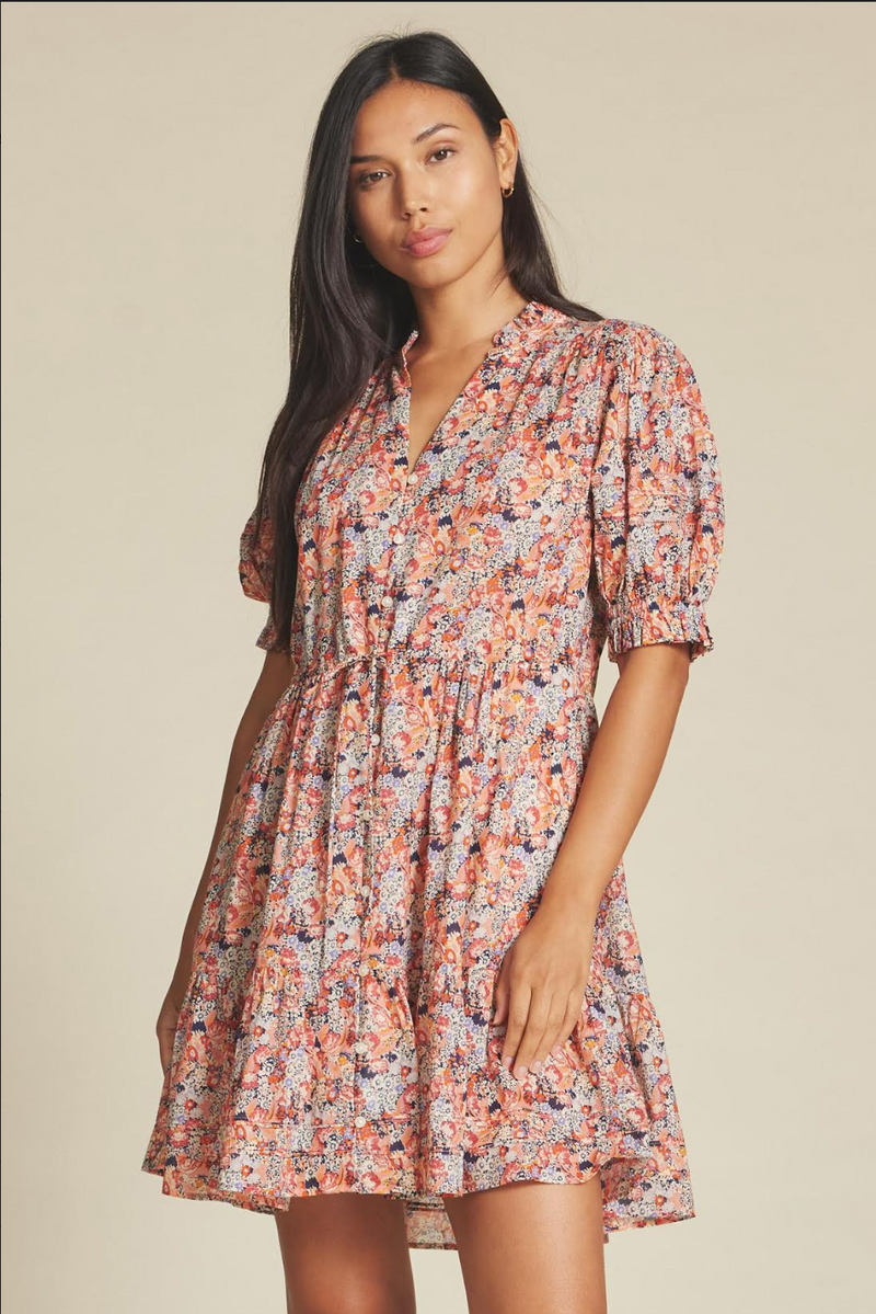 Phoebe Dress ~ Vino Daisies