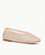 Alba Ballet Flat ~ Champagne Crystal Mesh