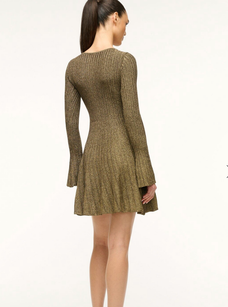 Raquel Dress ~ Metallic Gold