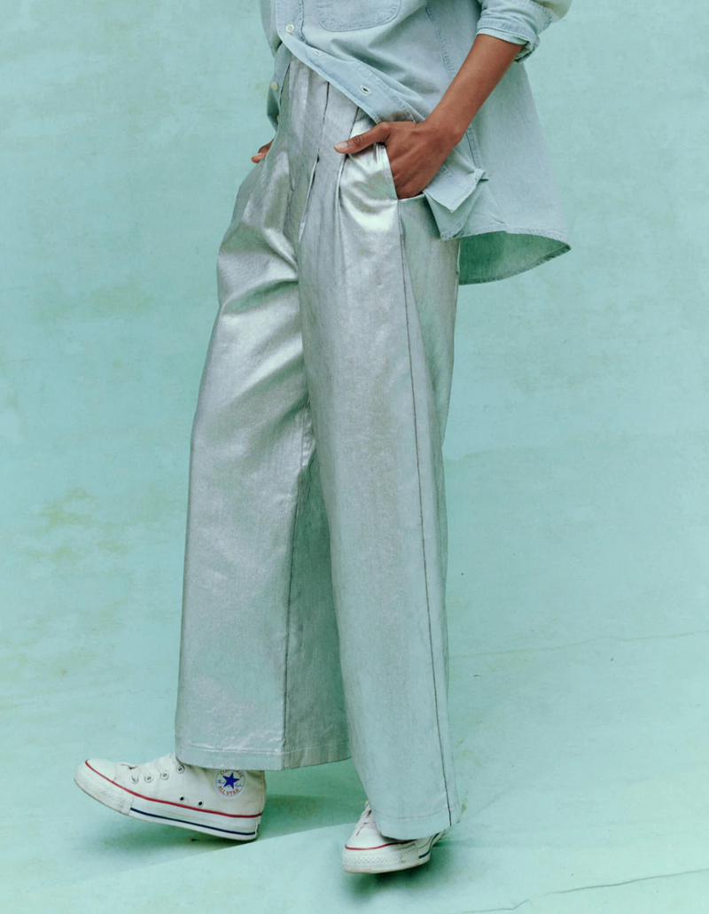 Sculpted Trouser ~ Silver