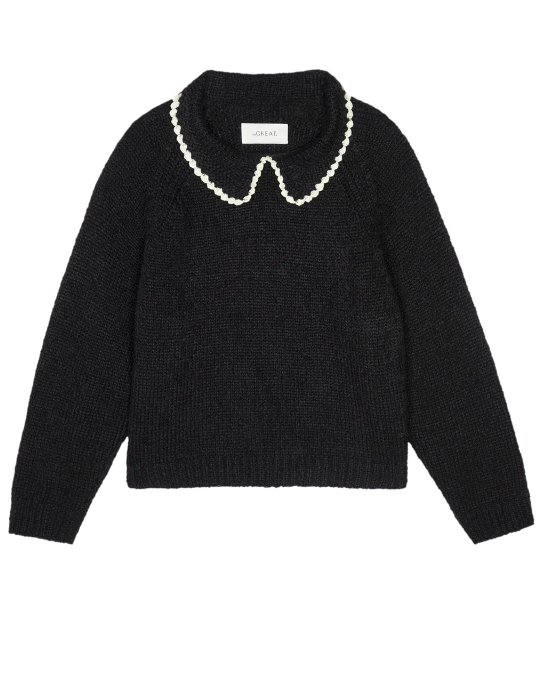 Crochet Collar Pullover ~ Black – Chic Streets Crochet Collar Pullover ~ Black – Chic Streets
