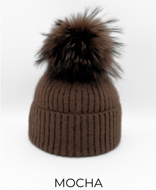 Genuine Wool Pom Pom Hats