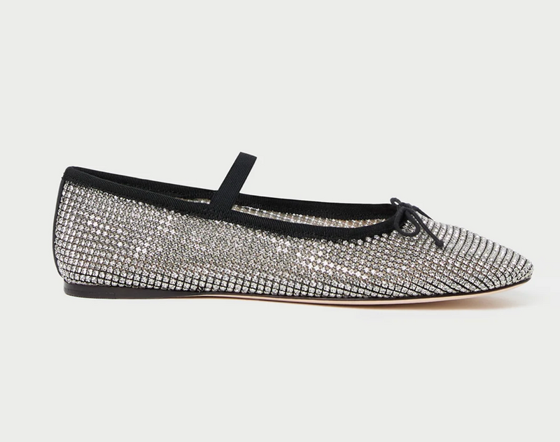 Leonie Crystal Ballet Flat