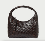 Willow Woven Leather Hobo ~  Chocolate