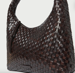 Willow Woven Leather Hobo ~  Chocolate