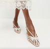 Priscilla Cream Heeled Sandal
