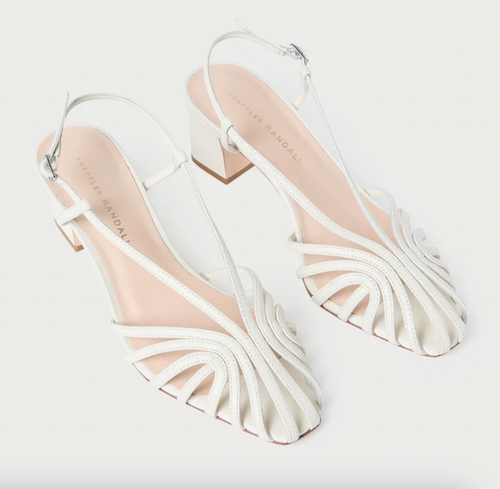 Priscilla Cream Heeled Sandal