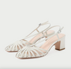 Priscilla Cream Heeled Sandal
