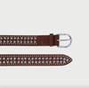Isaac Espresso / Silver Studded Belt