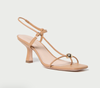 Triana Dune Leather Mid−Heel Sandal
