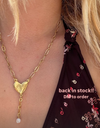 Gold Heart Lariat