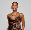 Calista Silk Camisole ~ Brown Multi Amur Leopard