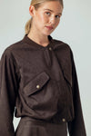 Suede Lyra Jacket ~ Espresso