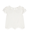 The Super Bloom Eyelet Top ~ White