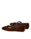 Ginger Mary Jane Flat ~ Dark Brown
