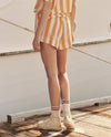 Bonfire Short ~ Mango Stripe