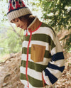 The Plush Terrain Full Zip ~ Mixed Heritage Stripe
