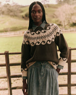 Greek Key Pullover~ Driftwood