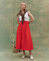 The Voila Skirt ~ True Red