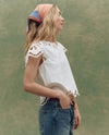 The Super Bloom Eyelet Top ~ White