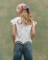 The Super Bloom Eyelet Top ~ White