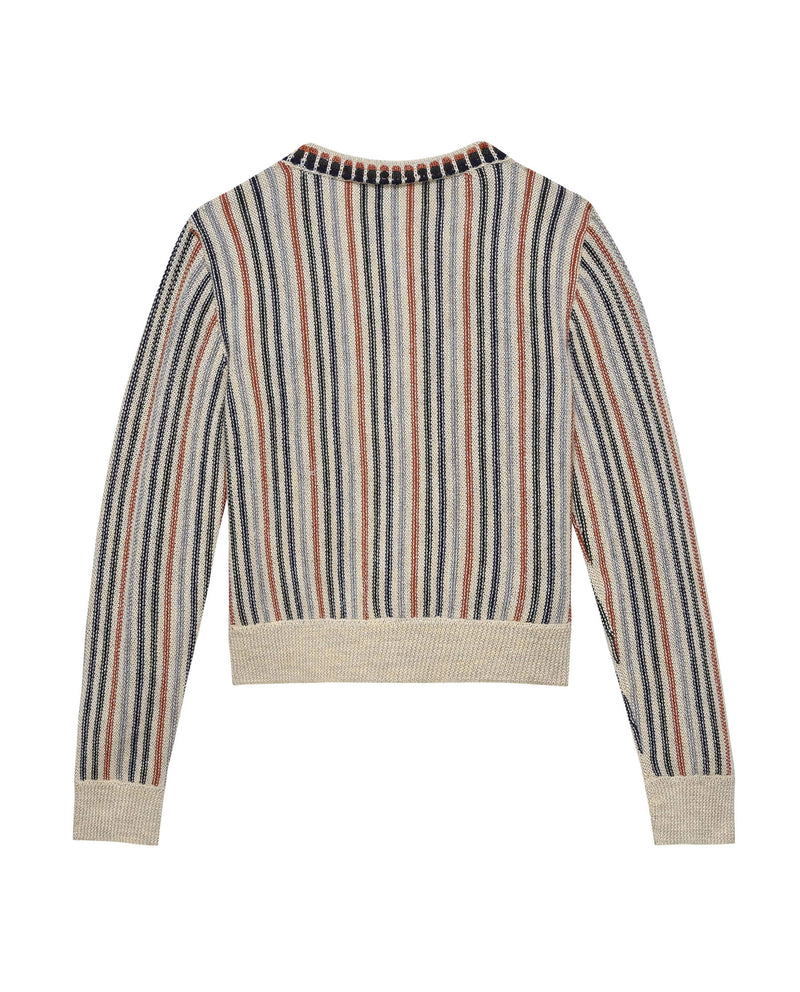 Tiny Cardigan ~ Cream Stripe