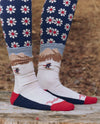 The Ridge Runner Sock ~ Cream Skiier