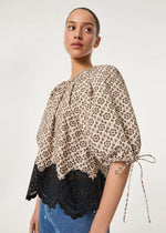 Rowan Top ~ Flora Eyelet