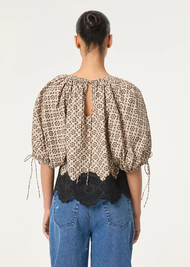 Rowan Top ~ Flora Eyelet