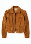 Sullivan Suede Cropped Jacket ~ Cognac