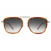 Samos Ace Sunglasses ~ Saffron Havana/Gold/Grey Flat Gradient