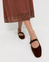 Ginger Mary Jane Flat ~ Dark Brown
