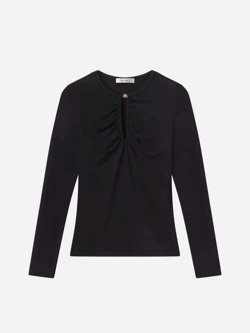 The Keyhole Top ~ Black