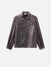 The Shiny Staple Blouse ~ Gunmetal