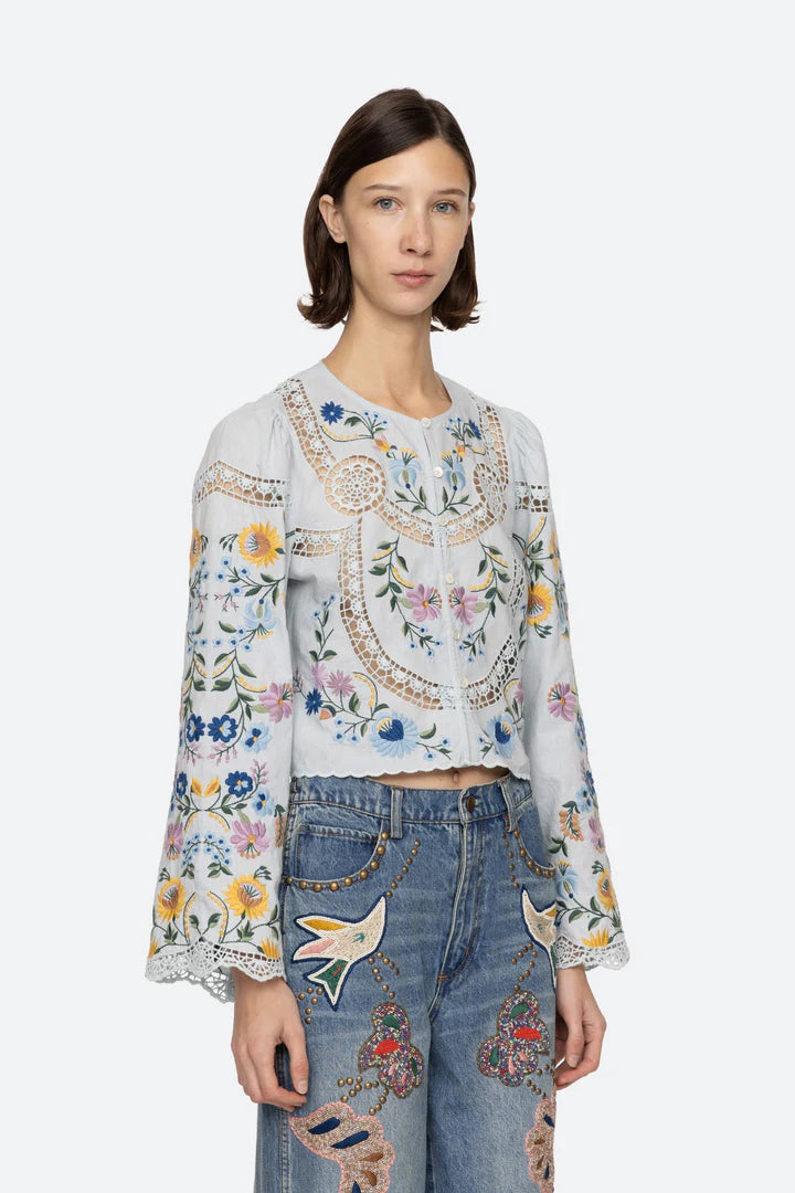 トップス Hella embroidery blouse embroidery blouse - Hella (ヘラ）公式通販サイト