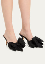 Margot Bow Mule ~ Black