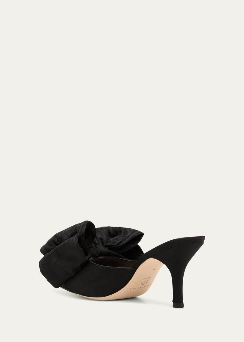 Margot Bow Mule ~ Black