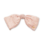 Paloma Sequin Bow Barrette ~ Blush