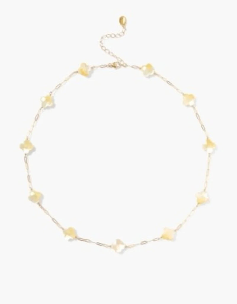 Yellow Mother of Pearl Necklace