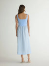 Sleeveless Knit Combo Dress ~ Blue Periwinkle